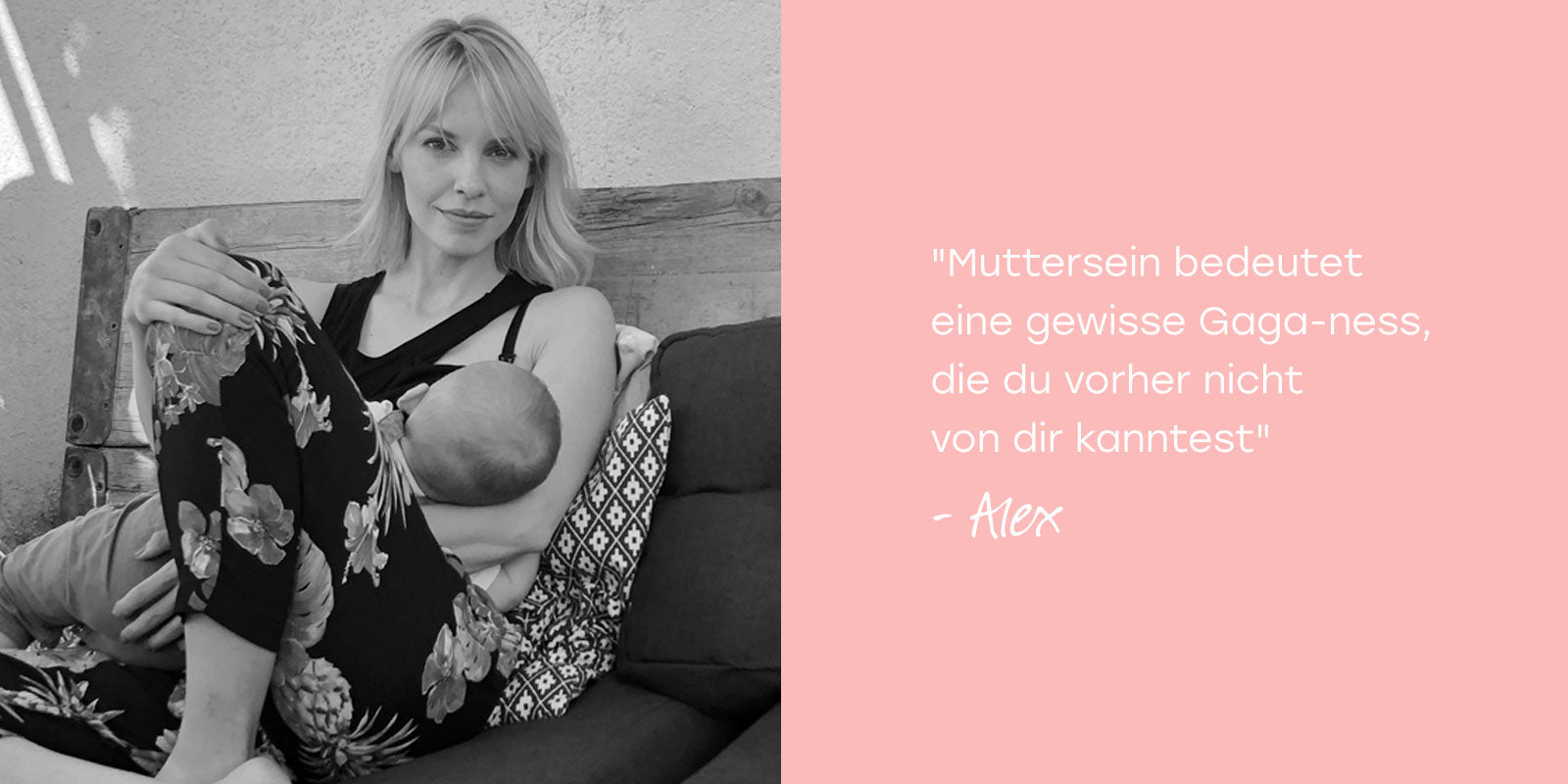 Alex im Interview über das Muttersein 