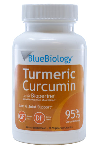 Image of a bottle of BlueBiology Turmeric Curcumin