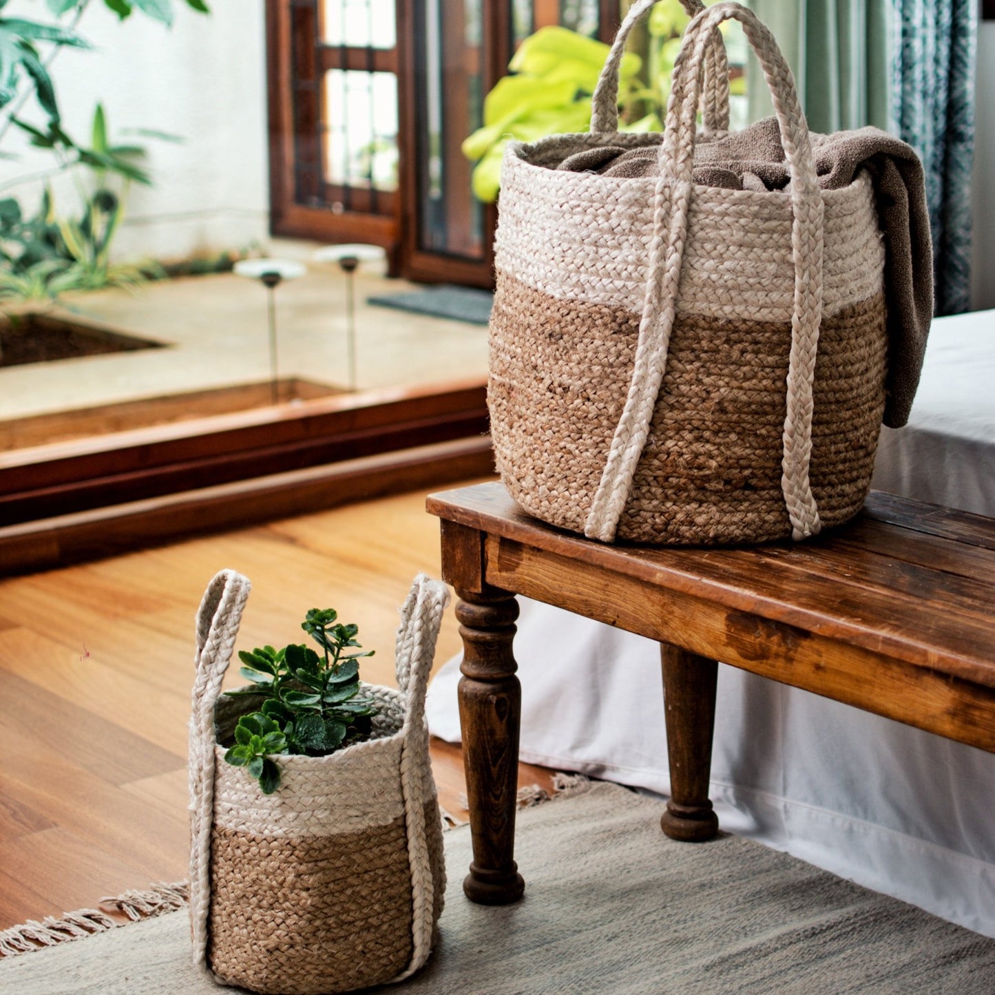 Kathi jute basket - eco-friendly with multipurpose use