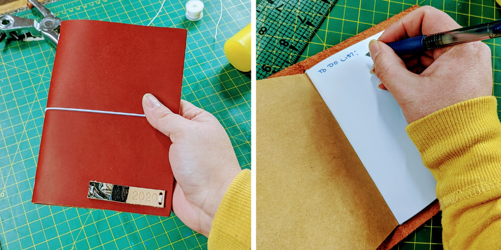 leather journal DIY