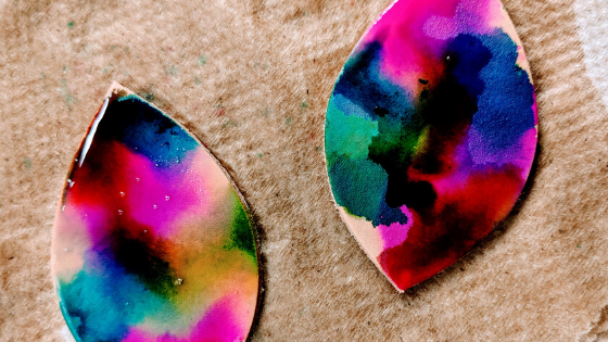 Alcohol Ink And Leather