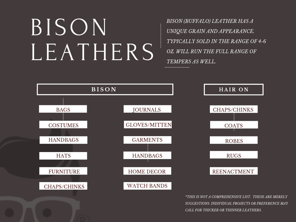 bison buffalo leather