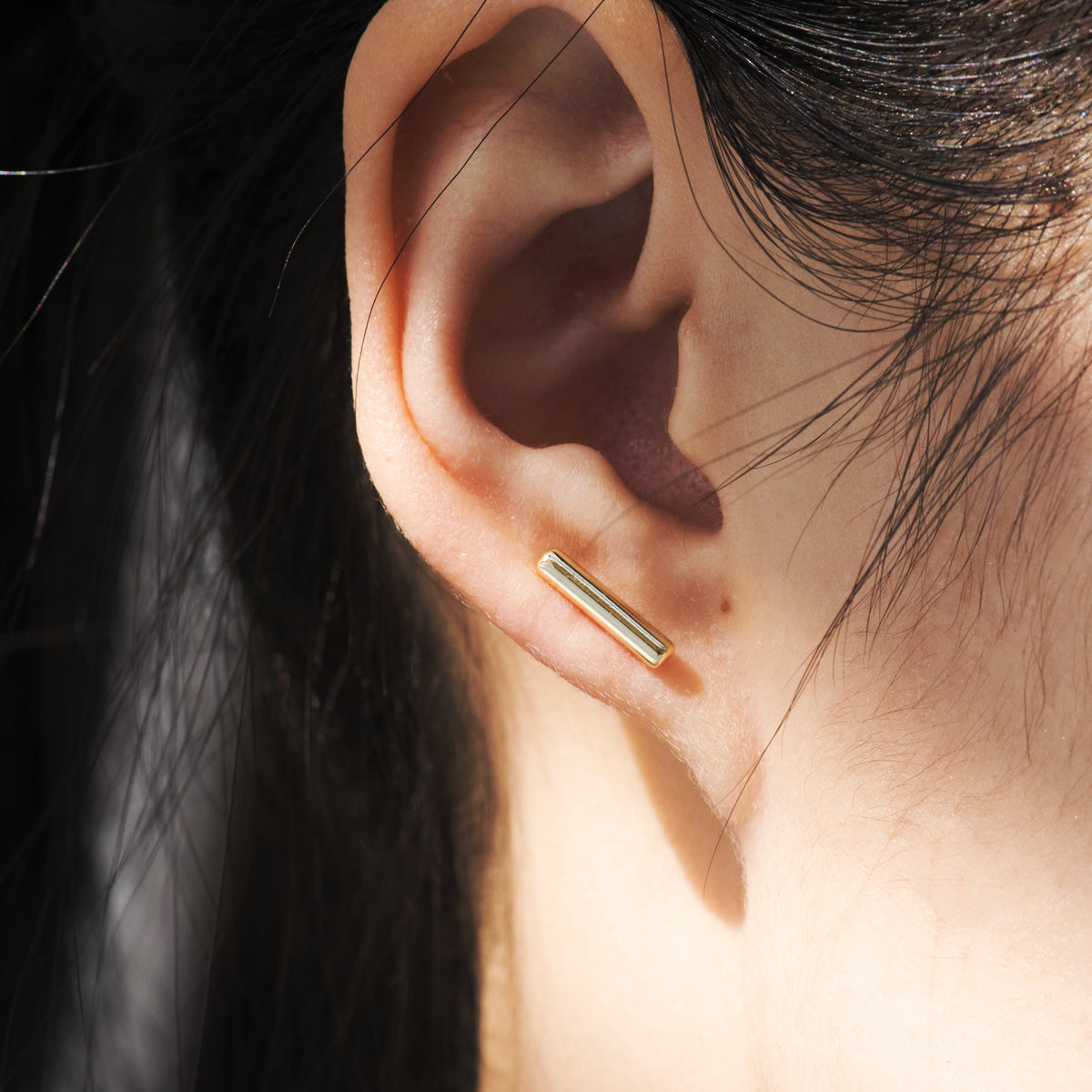 stick stud earrings