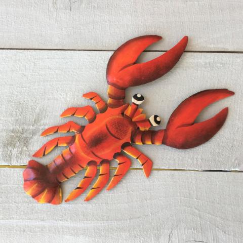 Metal Red Lobster Wall Art - Caribbean Rays