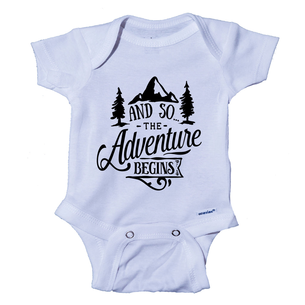 ndapprenticeships® And So The Adventure Begins Baby Pregnancy Announcement Baby Bodysuit Onesie®