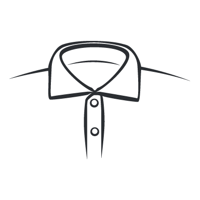 cutaway dress shirt collar infographic