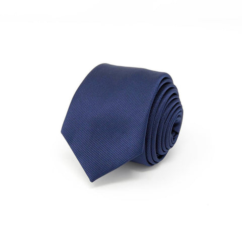 navy blue tie with white background