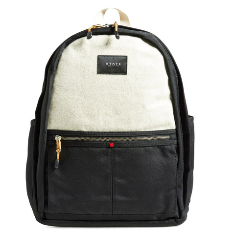 STATE white and black backpack