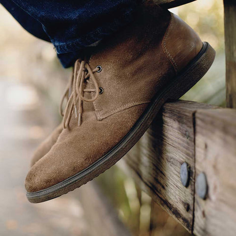 chukka desert boots closeup