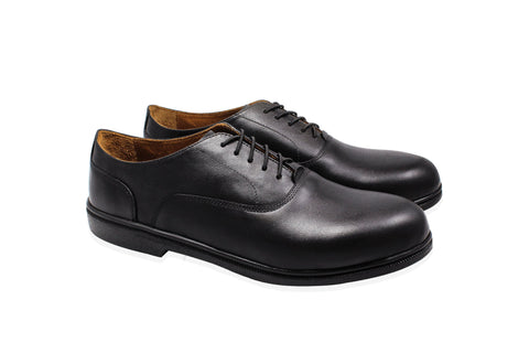 plain toe black oxford dress shoes