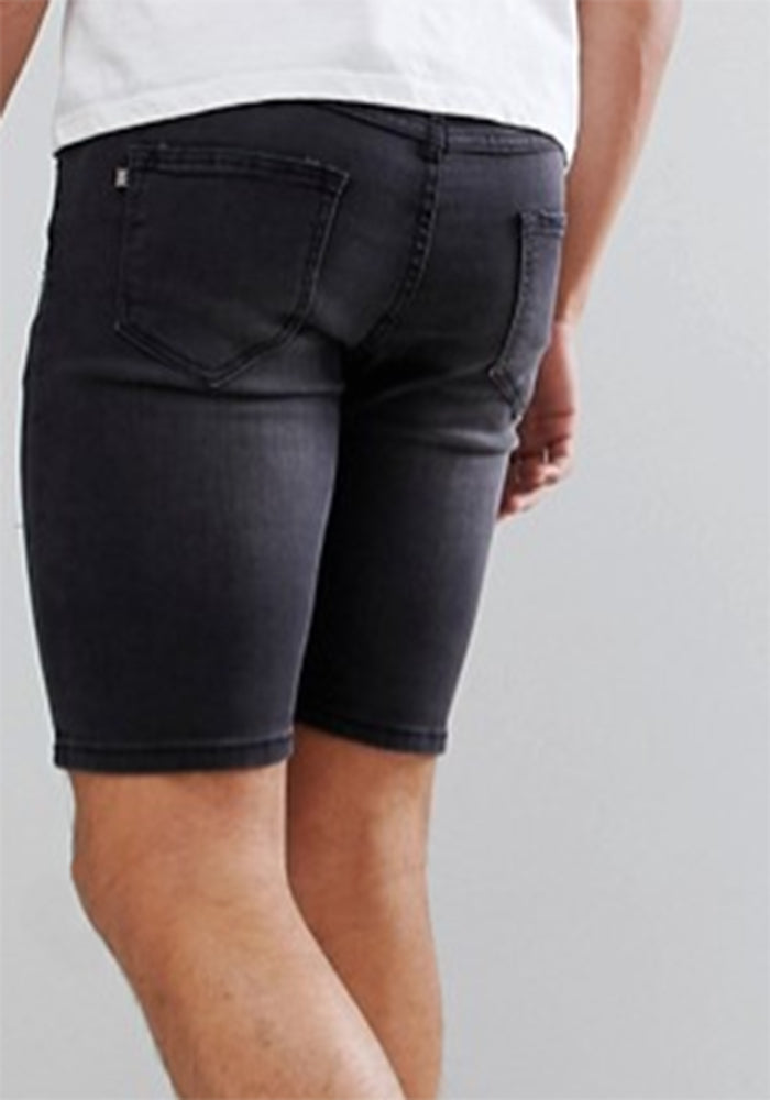cheap black denim shorts