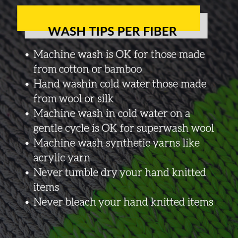 how to wash different yarn fibers