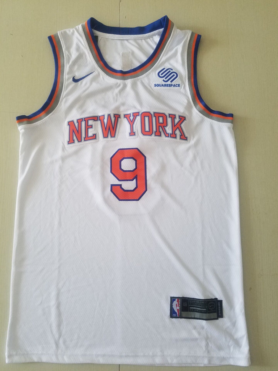 white knicks jersey