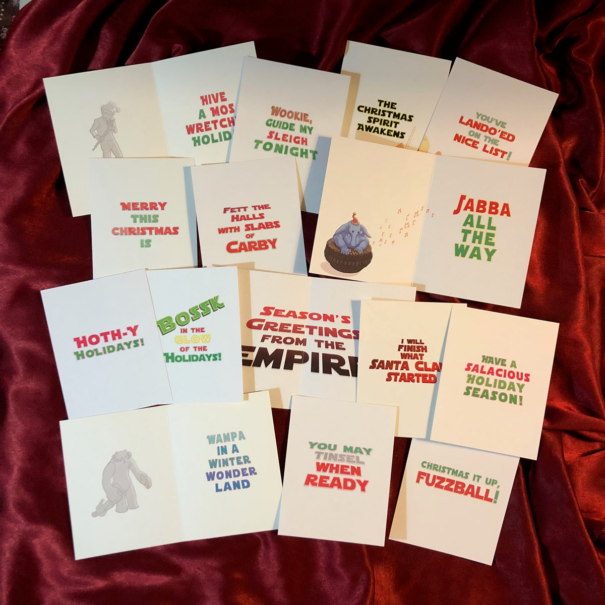 star wars christmas cards pack