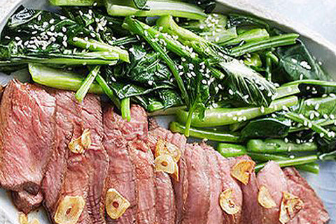 Wagyu Beef with Asian Greens