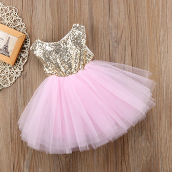 pink princess baptism dresses