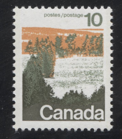 The 10c Forest stamp of the 1972-1978 Caricature Issue of Canada