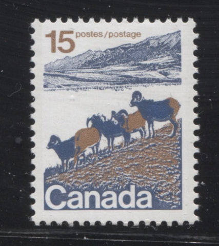 The 15c Mountain Sheep stamp of the 1972-1978 Caricature Issue of Canada