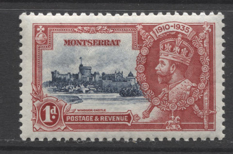 1d 1935 Silver Jubilee Stamp from Montserrat