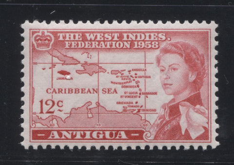 The 1958 British West Indies Federation issue of Antigua