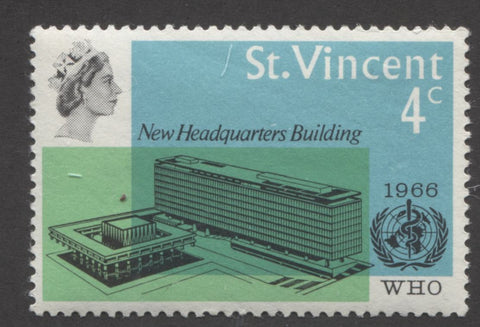 The 4c 1966 World Health Organization issue of St. Vincent