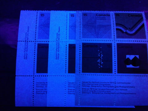 High fluorescent, medium fluorescent and low fluorescent papers on the 1972 Earth Sciences Issue of Canada