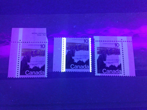 Tagging types on the 10c Forests stamp of the 1972-1978 Caricature Issue of Canada