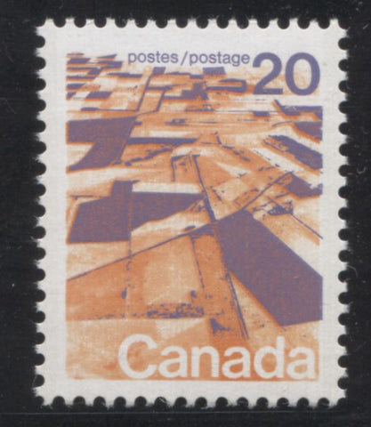 The 20c Prairies stamp of the 1972-1978 Caricature Issue of Canada