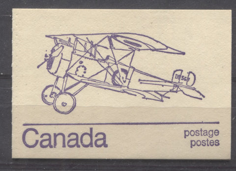 Front cover of a 50c Booklet from the 1972-1978 Caricature issue of Canada