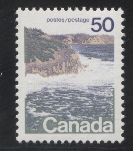 The 50c Seashore stamp of the 1972-1978 Caricature Issue of Canada