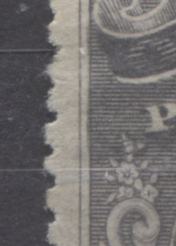 Doubling of left frame on 5d slate Queen Victoria from the 1894 Waterlow Issue of Niger Coast Protectorate