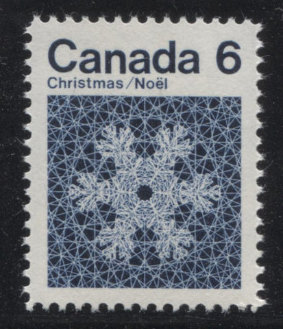 The 1971 6c Dark Blue Christmas Stamp of Canada