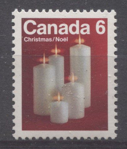 The 1972 6c Christmas Stamp of Canada depicting Candles