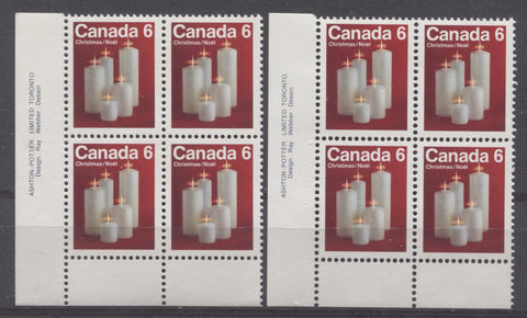 Large and small perforation holes on the 1972 6c Christmas stamp of Canada