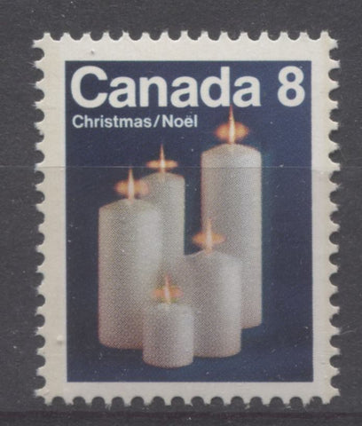 The 1972 Christmas Stamp of Canada depicting Candles