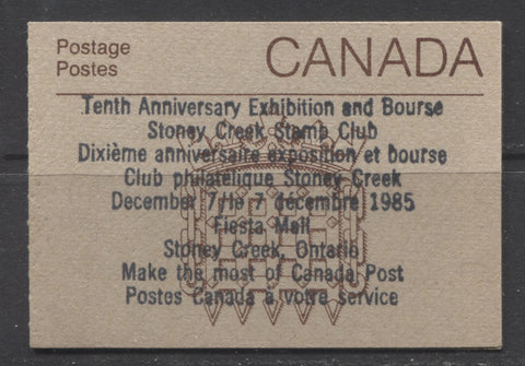 BK88 Stoney Creek Stamp Club Overprint