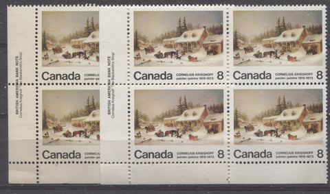 Cream and white papers on the 1972 Cornelius Krieghoff stamp of Canada
