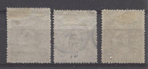 Thin, hard horizontal wove paper from the 1894 Waterlow Issue of Niger Coast Protectorate