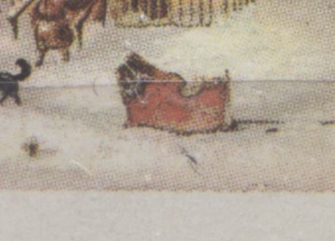The Branch Below Sleigh Variety on the 1972 Cornelius Krieghoff Stamp of Canada