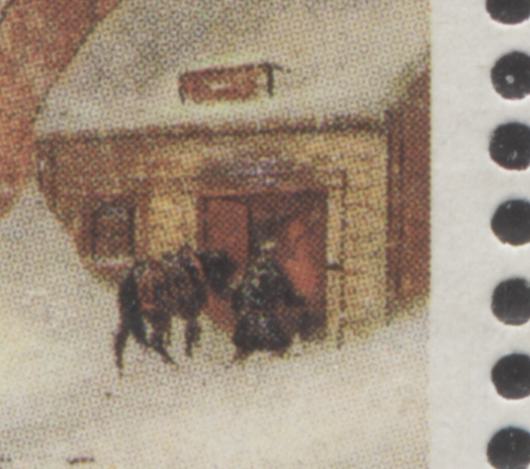The Broken Door Frame on the 1972 Cornelius Krieghoff Stamp of Canada