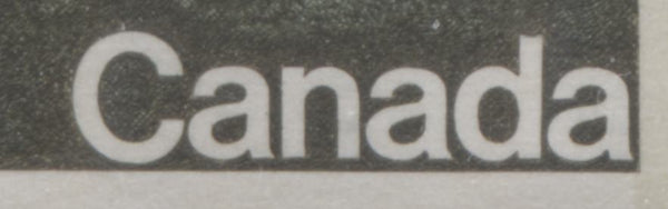 Normal lettering on the 10c type 2 Forests stamp from the 1972-1978 Caricature issue of Canada