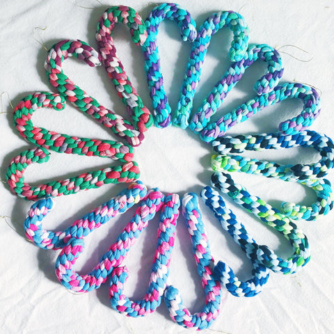 Colorful Tie-Dye Candy Canes