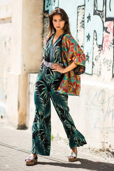 palm tree jumpsuit