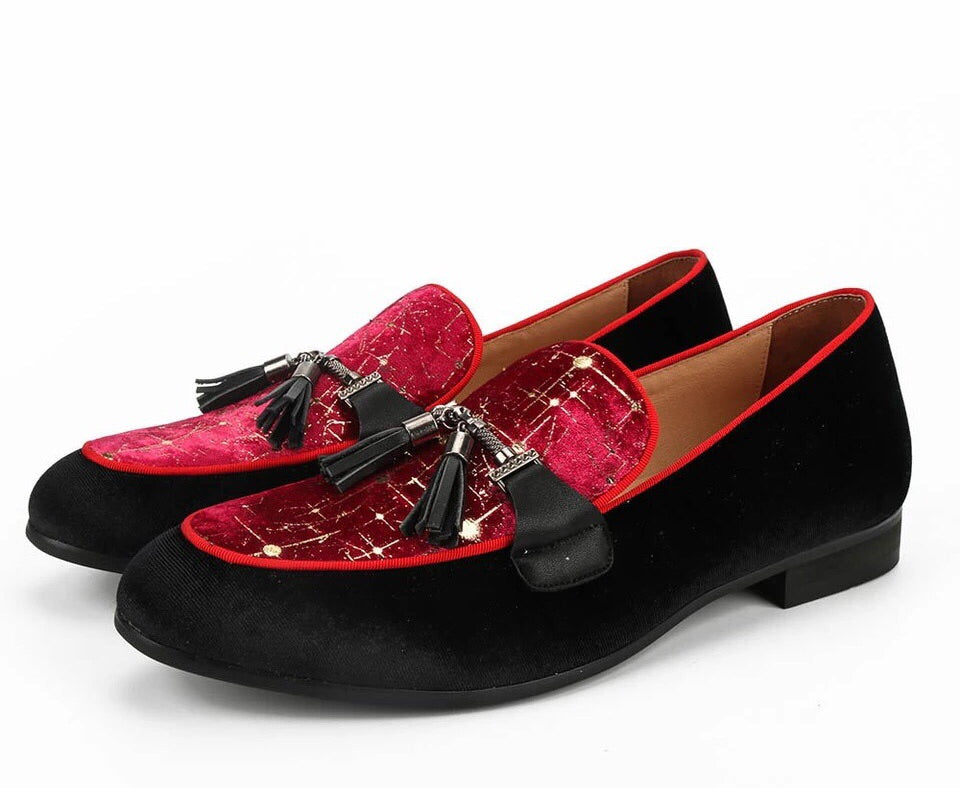 red tassel loafers mens