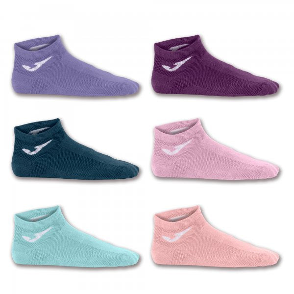 JOMA INV SOCK PINK-PUR-SALM-BUR-TUR-NAV -PACK 12 PRS-