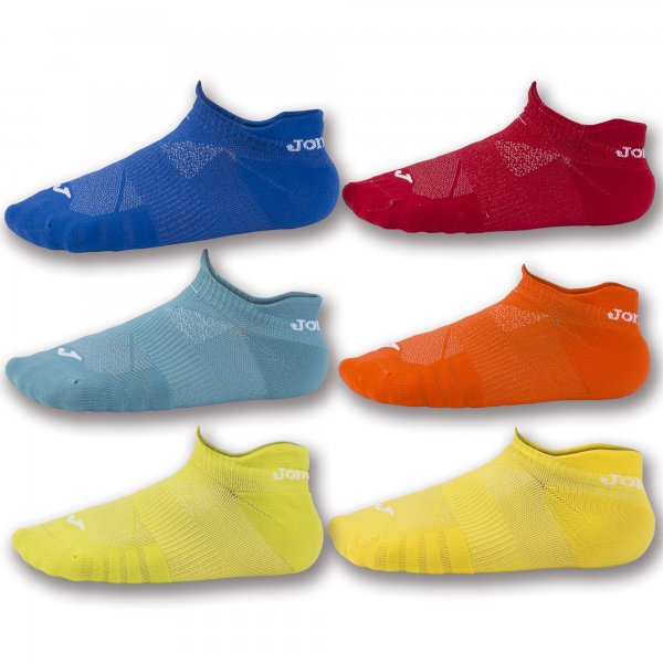 JOMA INV SOCKS 2ROY-ORA-GRE-RED-YEL-GREY -PACK 12-