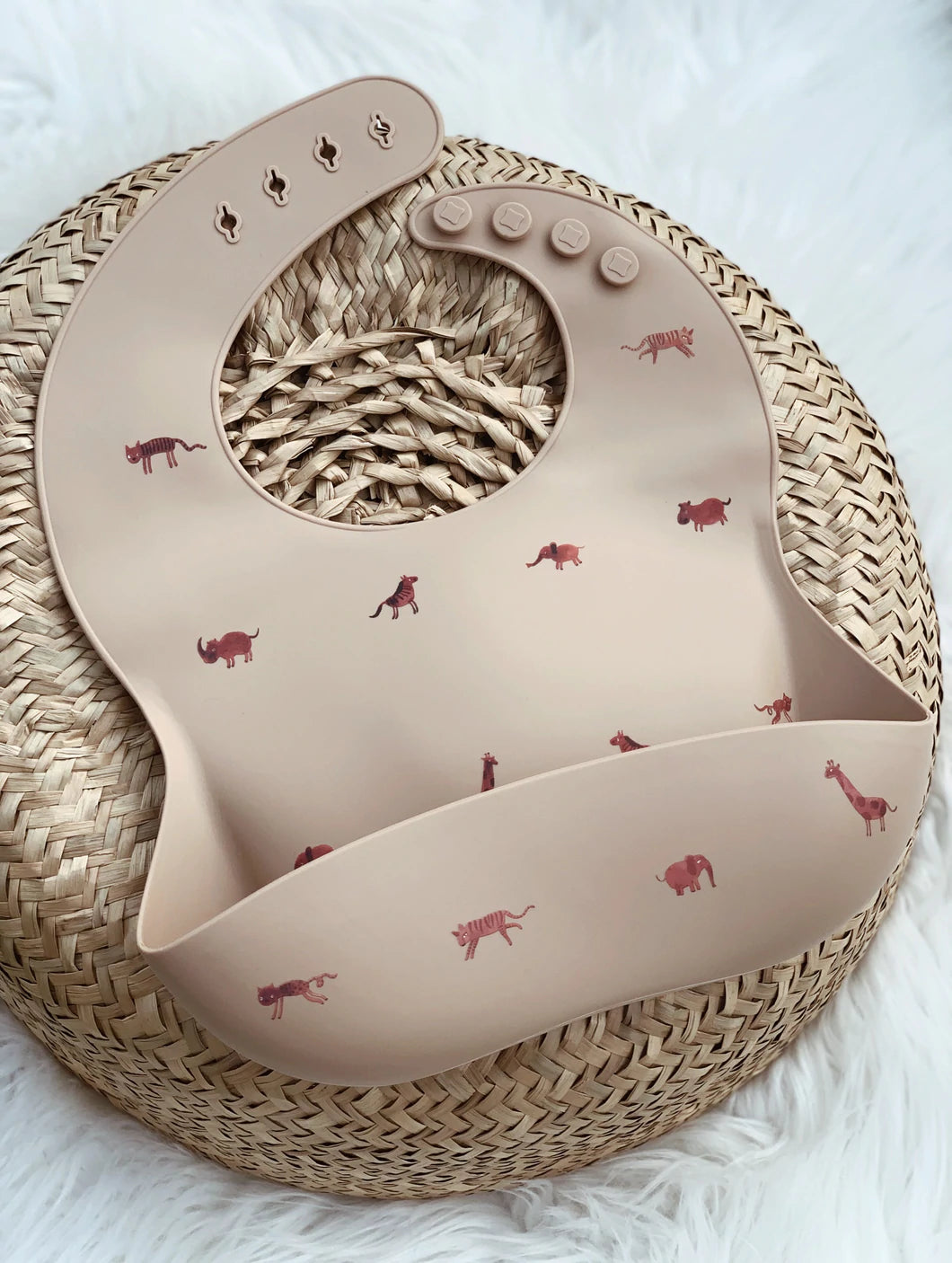 Silicone Bib - Safari Tan