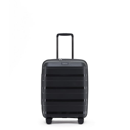 small black hard suitcase