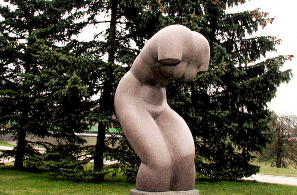Outdoor torso sculpture