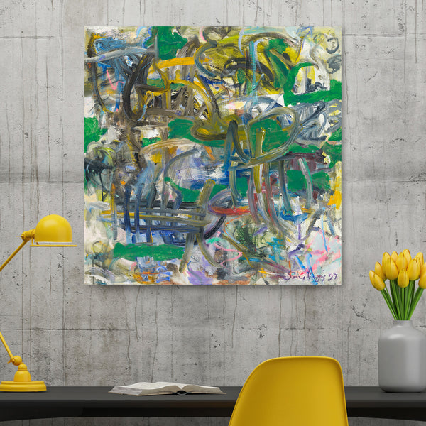 Affordable abstract art print on canvas